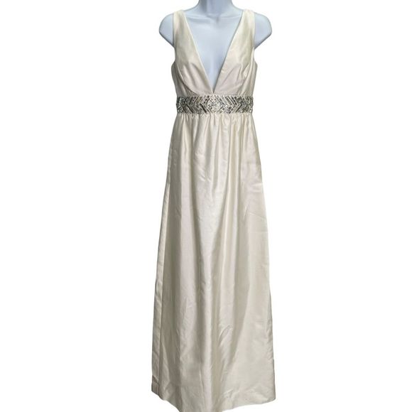 J Crew Annabelle Wedding Dress Gown Formal Crystal Size 0 - Picture 4 of 10